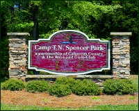 Camp T.N. Spencer Sign