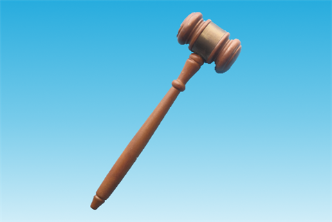 Commissioners Gavel Angled to the Right