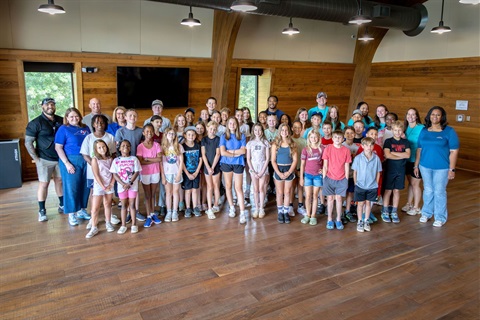 Rico Dowdle (back row, right of center) with Frank Liske Park campers, ALP staff and CIVIC staff.jpg