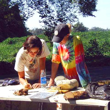 Big Sweep Participants Take Notes on Types of Debris Collected