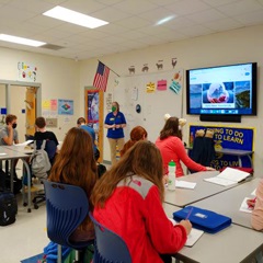 Staff Presenting a Lesson on the Conservation Contest Theme