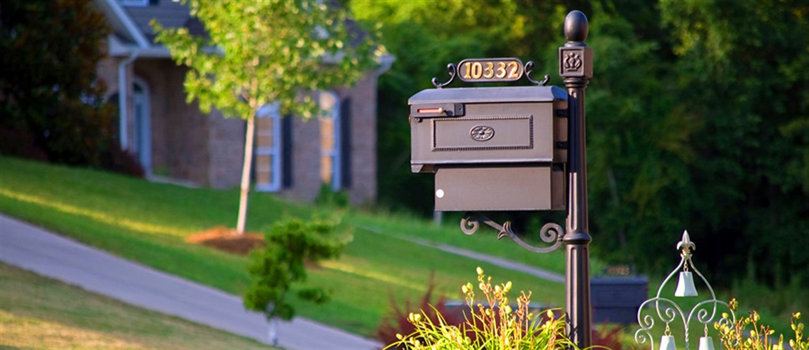 Mailbox in a Suburban Neighborhood